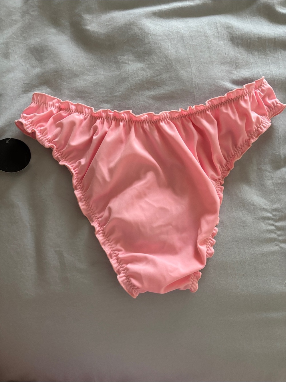 Pink Ruffle Bikini Bottom - M - Picture 4 of 4